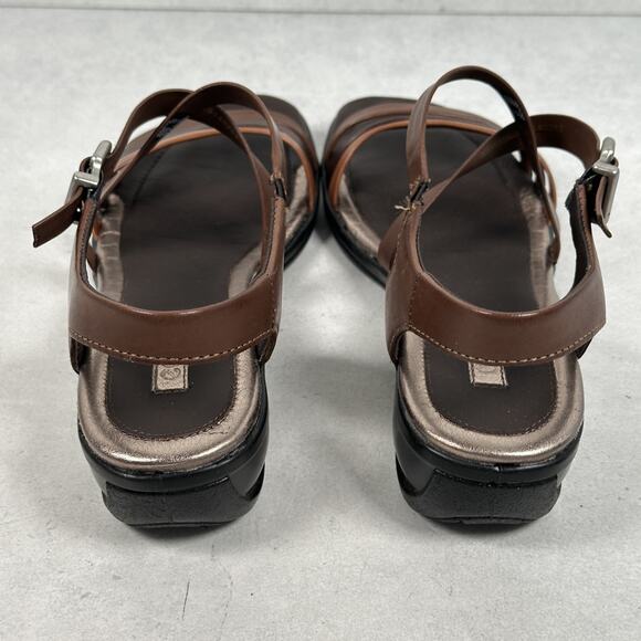 Ecco Sandals Womens Size 39 Leather Strappy Slingback Comfort Walking Shoes - Picture 5 of 10